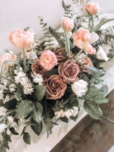 romantic floral arrangement